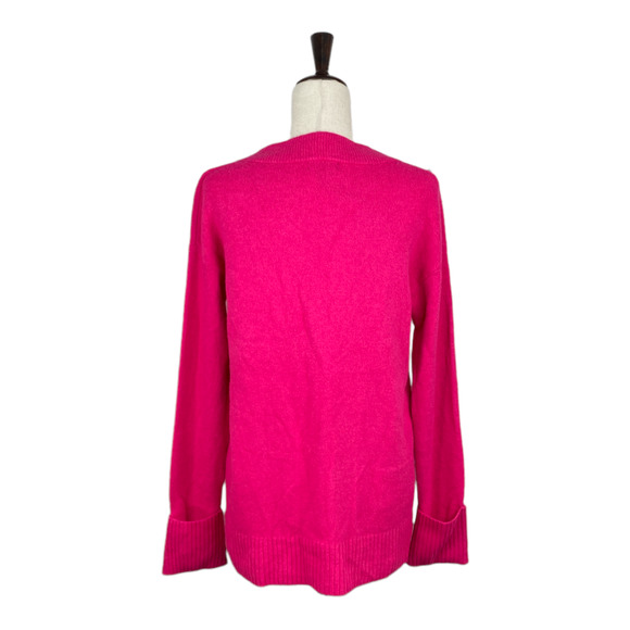 NWT Halogen Hot Pink V-Neck Sweater XS - Picture 2 of 5